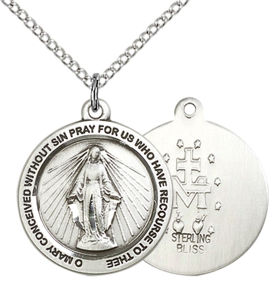 Sterling Silver Miraculous Medal