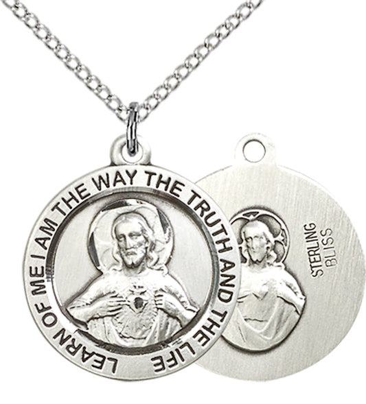 Sterling Silver Scapular Medal