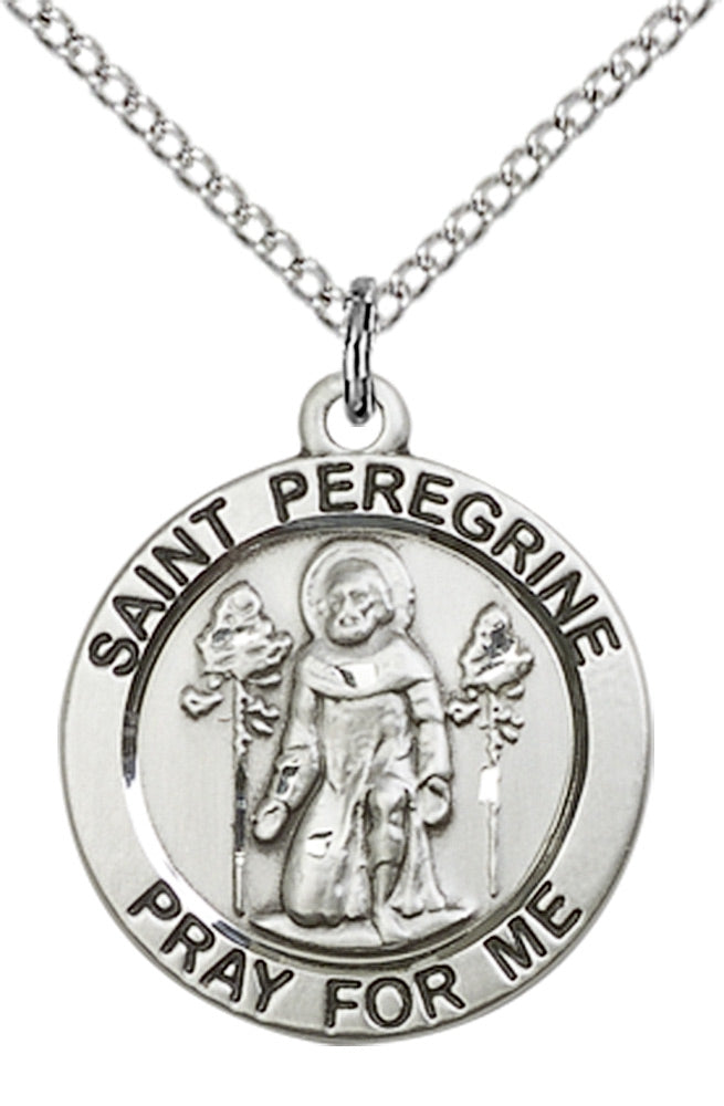 Sterling Silver St. Peregrine Pendant