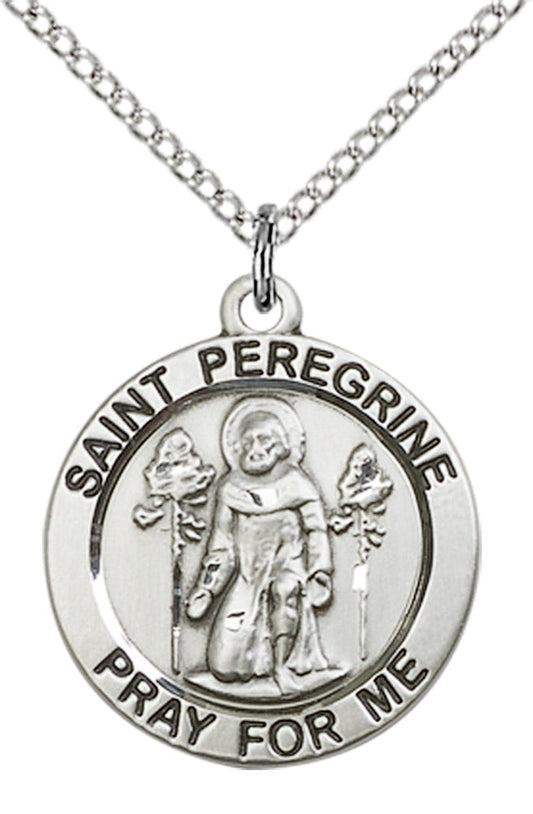 Sterling Silver St. Peregrine Pendant