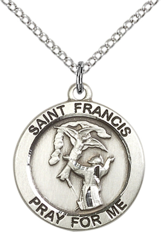 Sterling Silver St. Francis Pendant