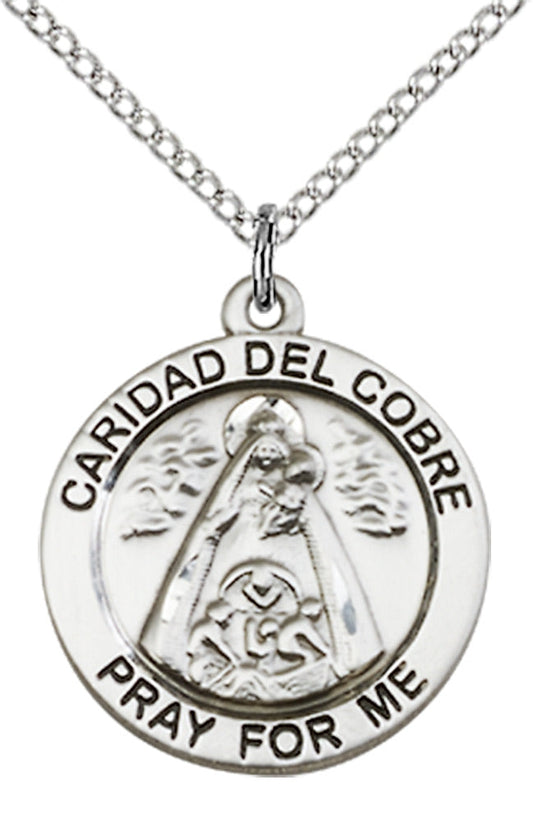 Sterling Silver Caridad Del Cobre Pendant