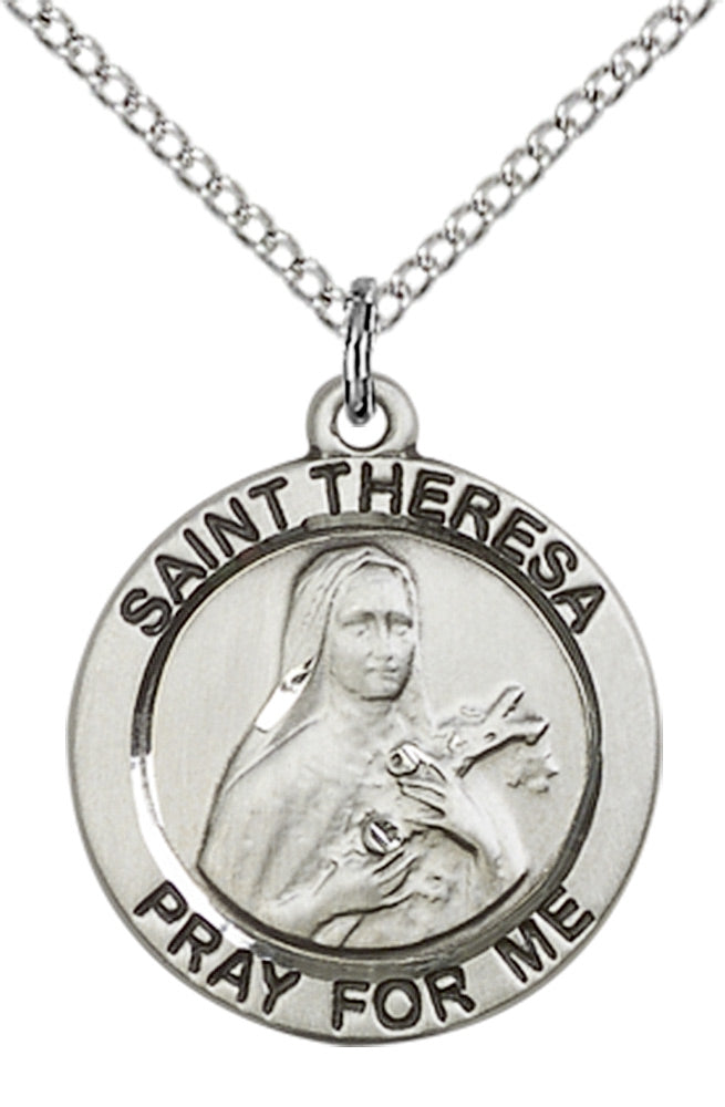 Sterling Silver St. Theresa Pendant