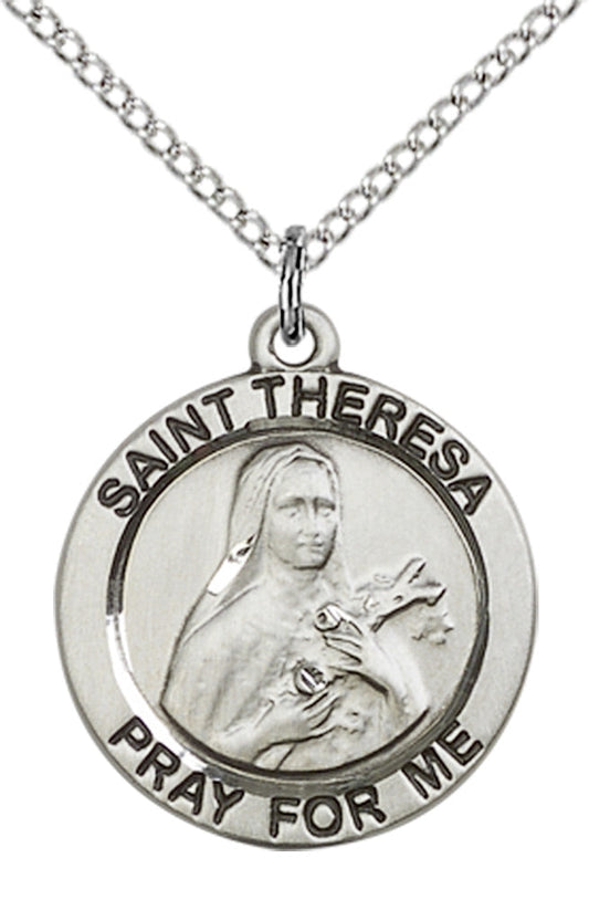 Sterling Silver St. Theresa Pendant