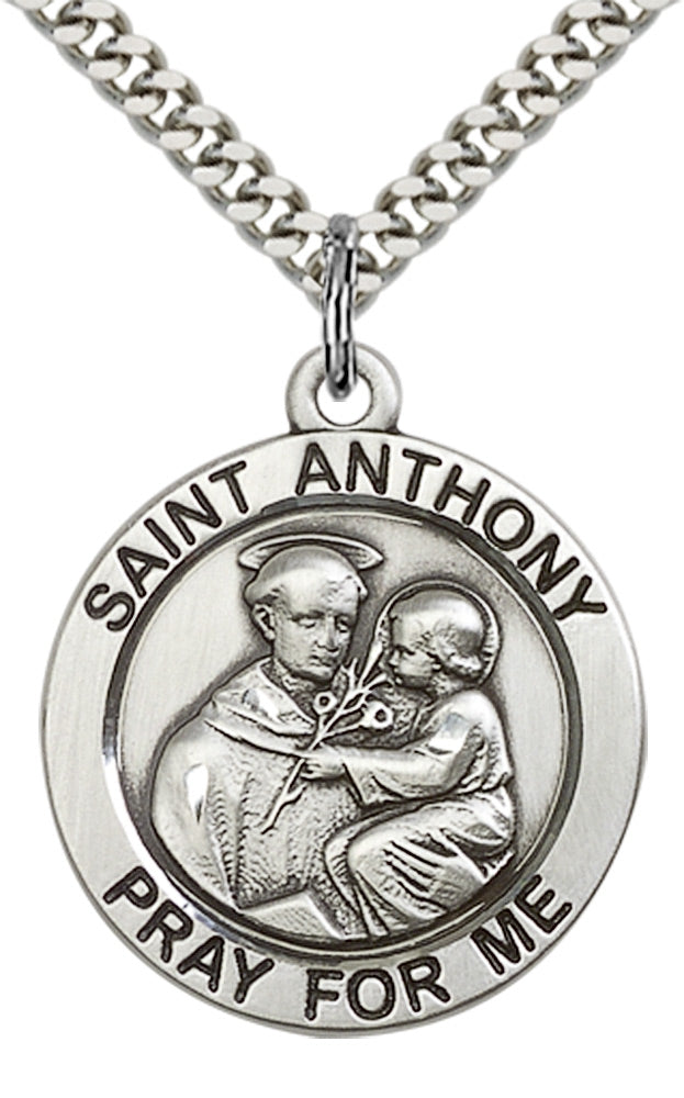 Sterling Silver St. Anthony Pendant