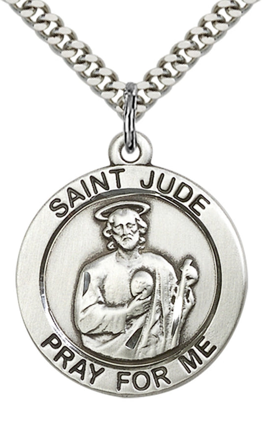 Sterling Silver St. Jude Pendant
