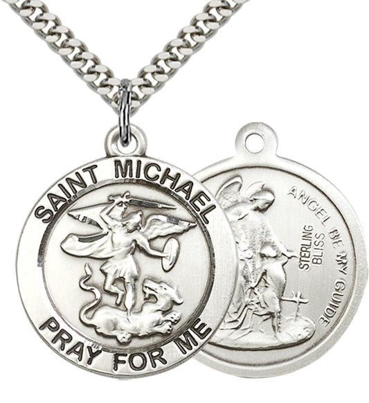 Sterling Silver St. Michael the Archangel Pendant