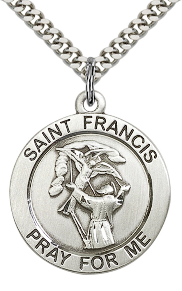 Sterling Silver St. Francis Pendant