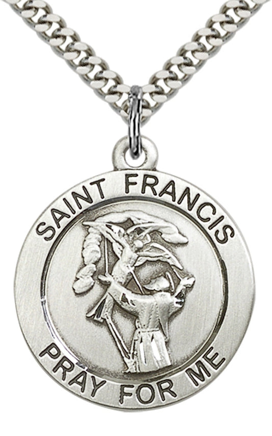 Sterling Silver St. Francis Pendant