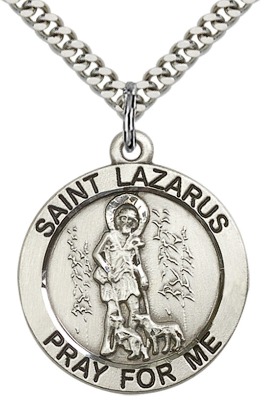 Sterling Silver St. Lazarus Pendant