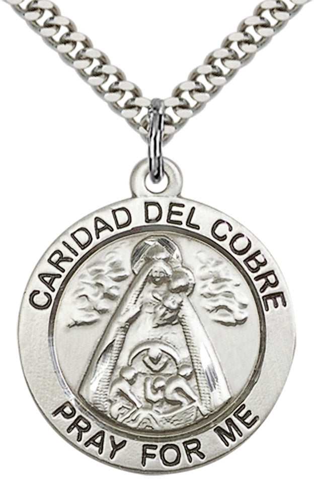Sterling Silver Caridad Del Cobre Pendant
