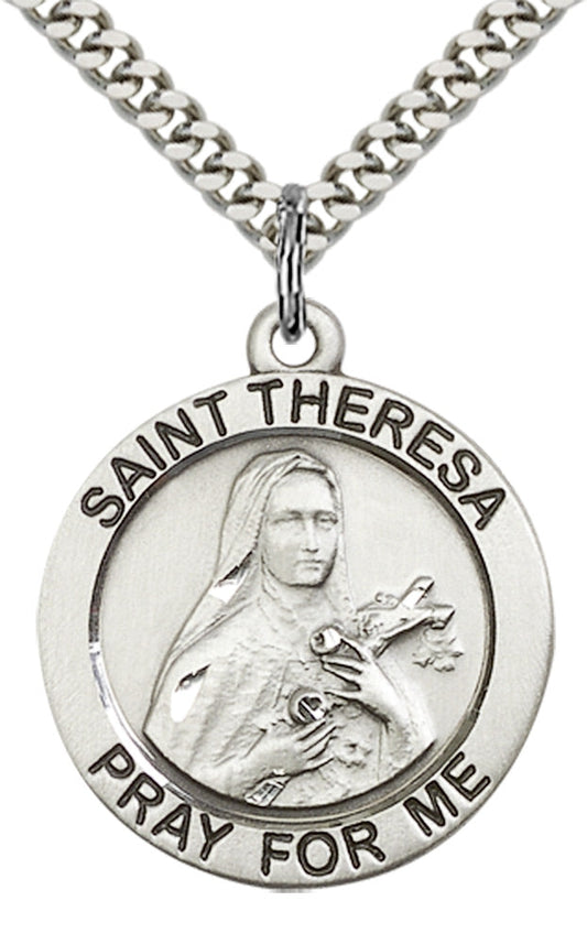 Sterling Silver St. Theresa Pendant