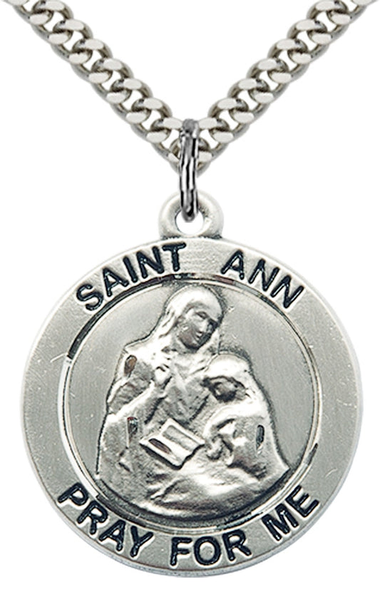 Sterling Silver St. Ann Pendant