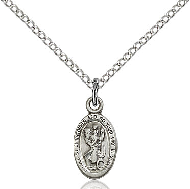 Sterling Silver St. Christopher Pendant