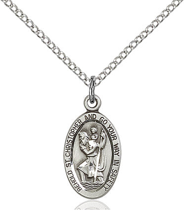 Sterling Silver St. Christopher Pendant