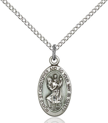 Sterling Silver St. Christopher Pendant