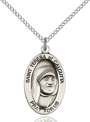 Sterling Silver Blessed Teresa of Calcutta Pendant
