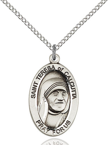 Sterling Silver Blessed Teresa of Calcutta Pendant
