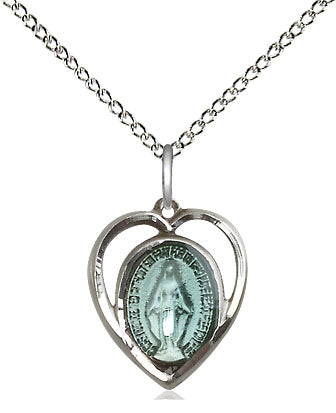 Sterling Silver Miraculous Pendant