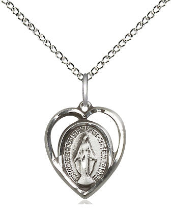 Sterling Silver Miraculous Pendant
