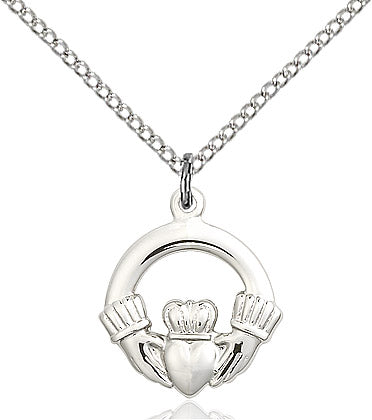 Sterling Silver Claddagh Pendant