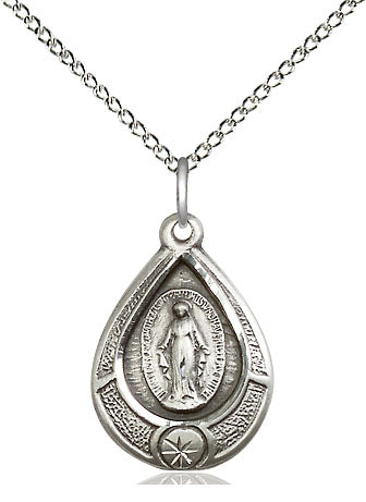 Sterling Silver Miraculous Pendant