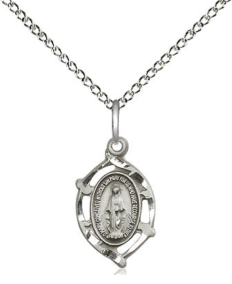 Sterling Silver Miraculous Pendant