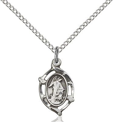 Sterling Silver Guardian Angel Pendant