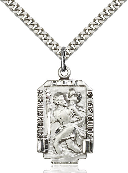 Sterling Silver St. Christopher Pendant