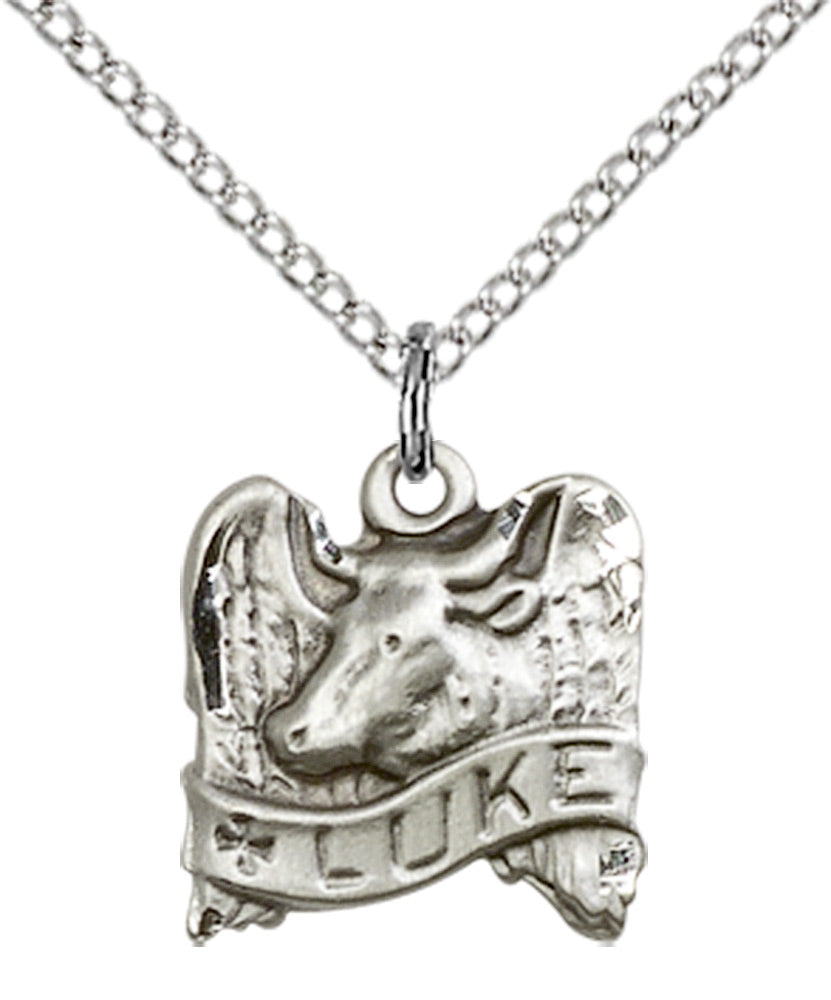 Sterling Silver St. Luke Pendant