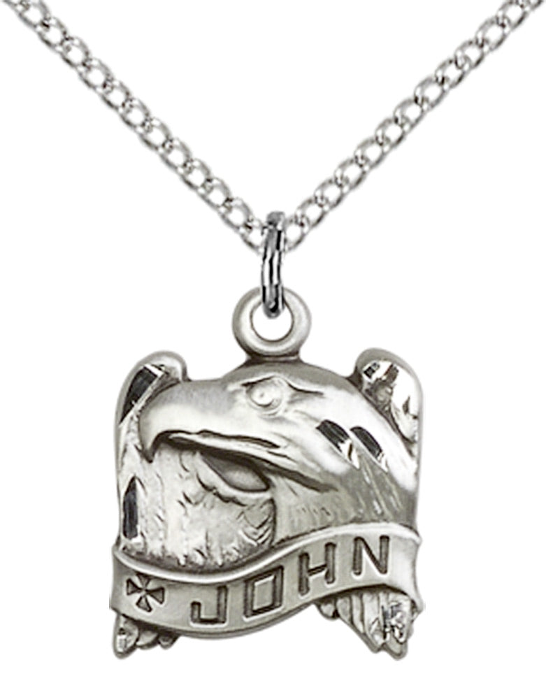 Sterling Silver St. John Pendant