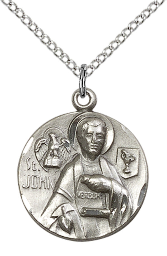 Sterling Silver St. John the Evangelist Pendant