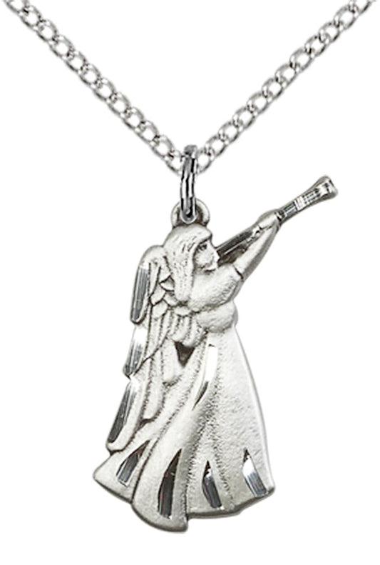 Sterling Silver Guardian Angel Pendant