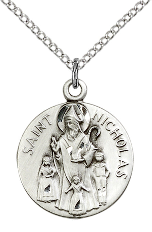 Sterling Silver St. Nicholas Pendant