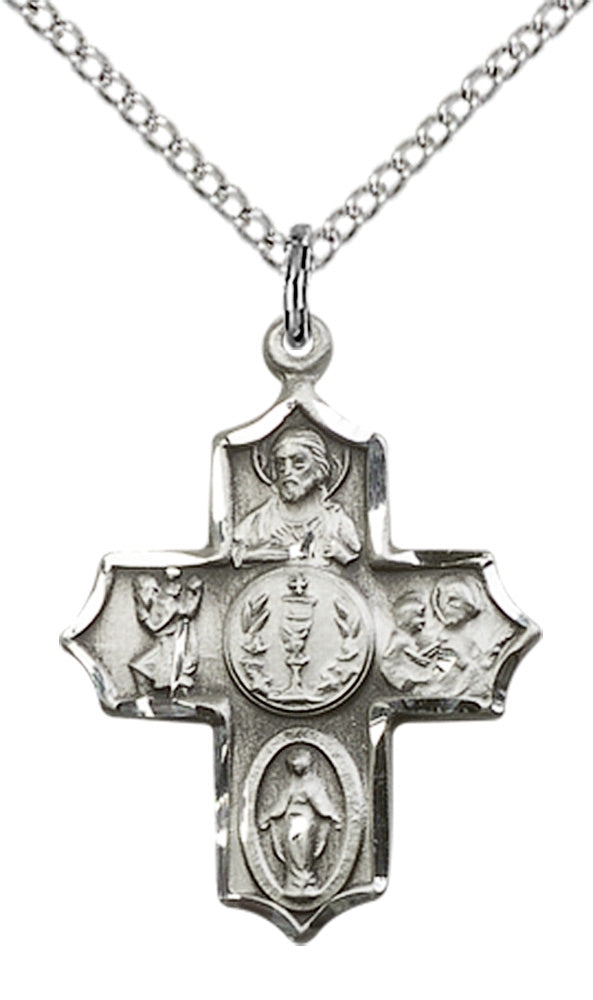 Sterling Silver 4-Way Pendant