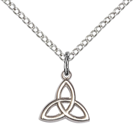 Sterling Silver Trinity Irish Knot Pendant