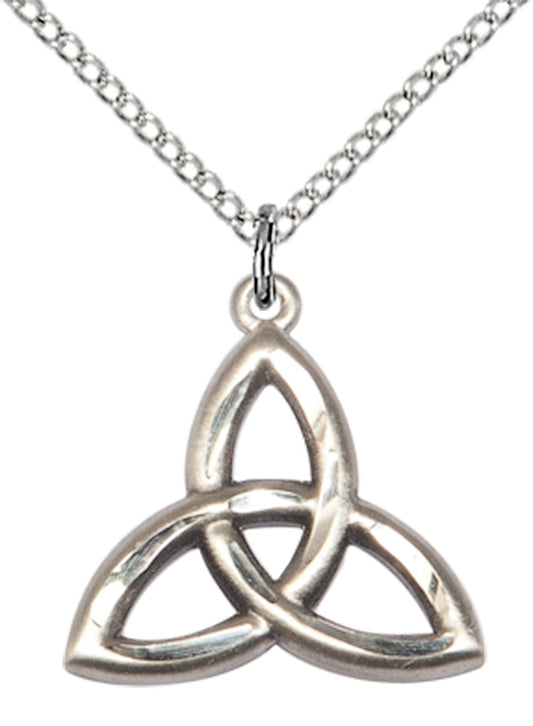 Sterling Silver Trinity Irish Knot Pendant