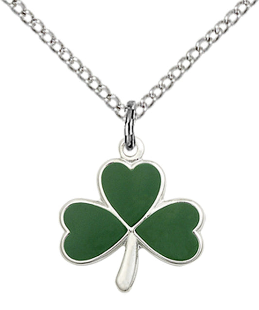 Sterling Silver Shamrock Pendant