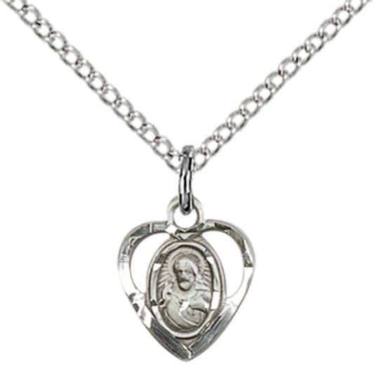 Sterling Silver Scapular Pendant