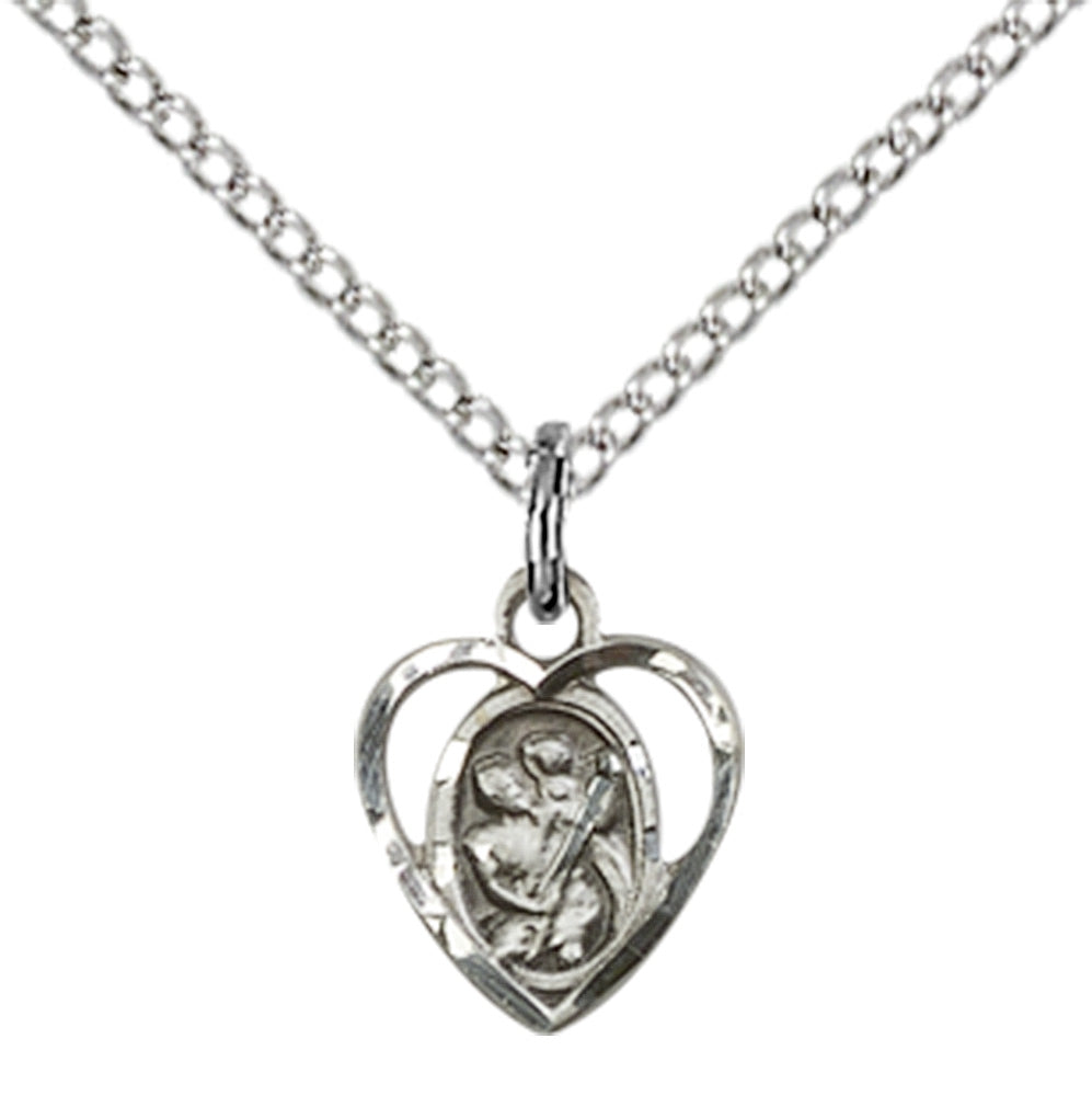 Sterling Silver St. Christopher Pendant