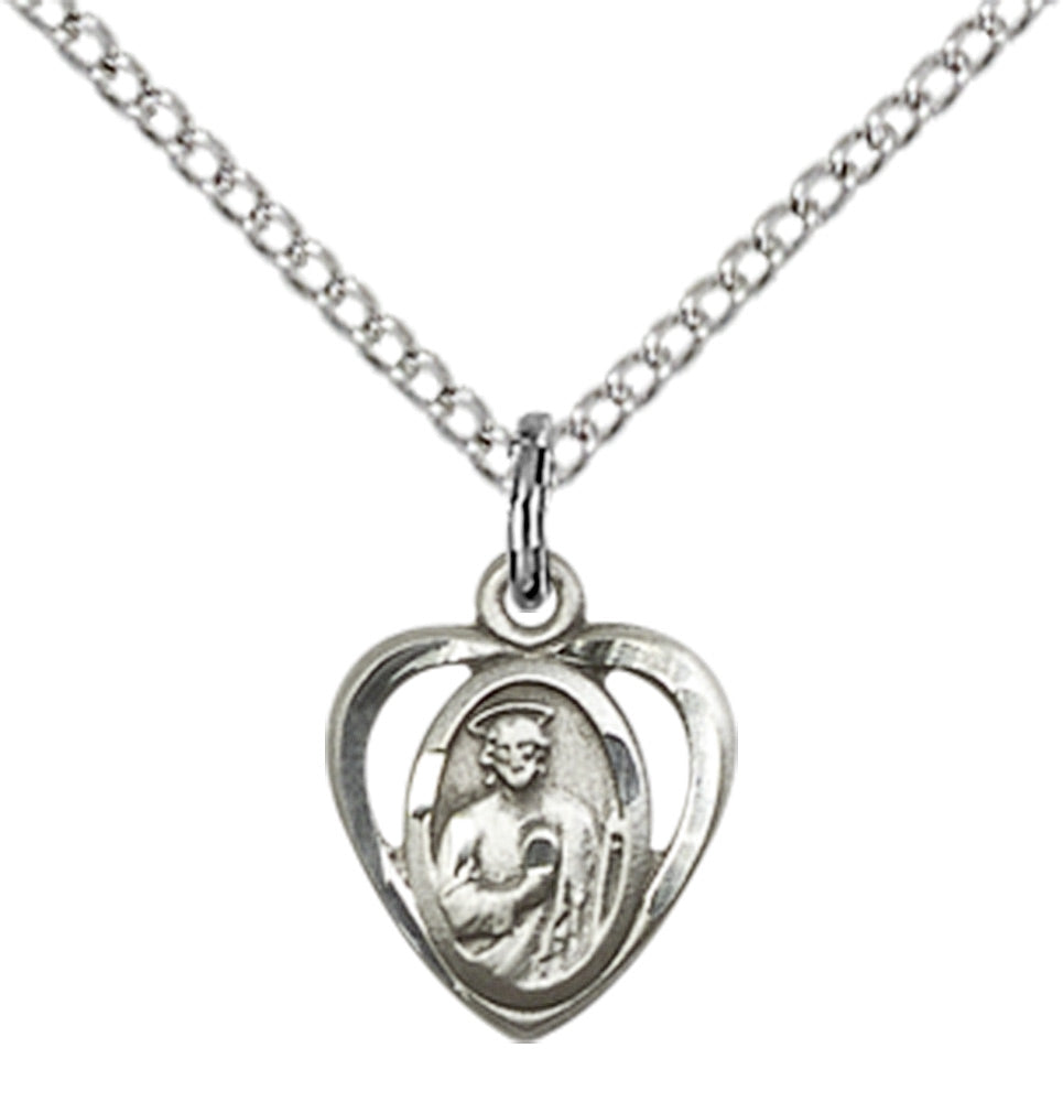 Sterling Silver St. Jude Pendant