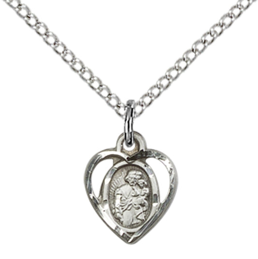 Sterling Silver St. Joseph Pendant