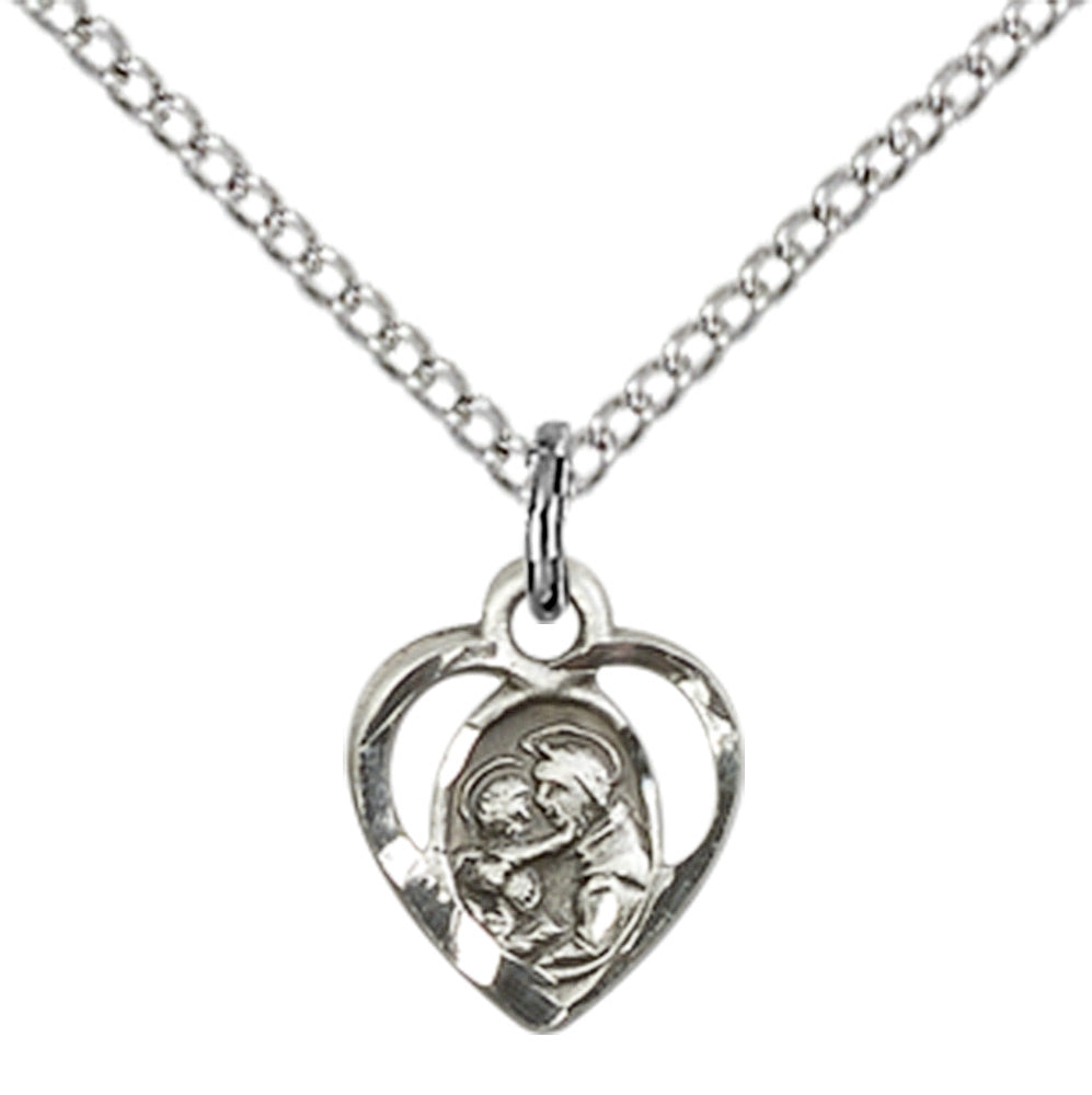 Sterling Silver St. Anthony of Padua Pendant