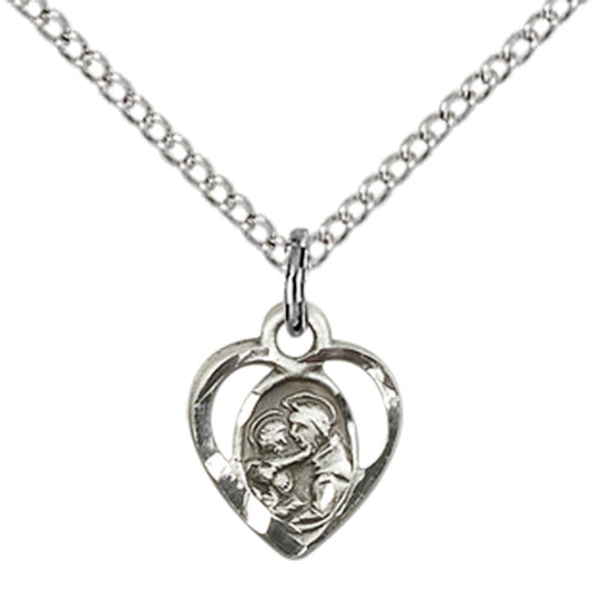 Sterling Silver St. Anthony of Padua Pendant