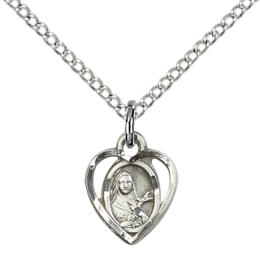 Sterling Silver St. Theresa Pendant