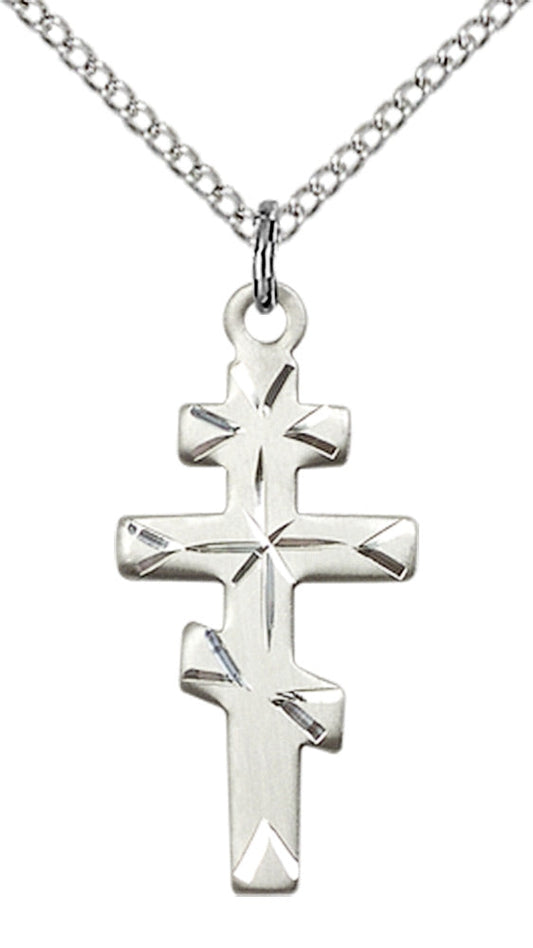 Sterling Silver Greek Orthadox Cross Pendant