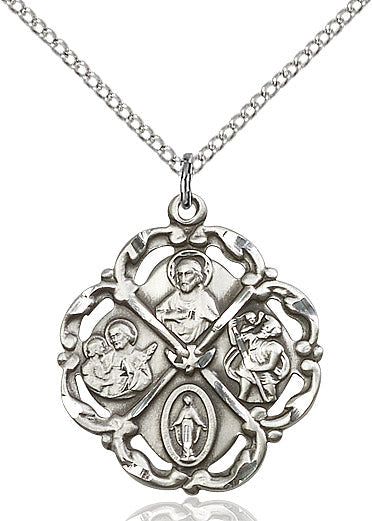 Sterling Silver 5-Way Pendant