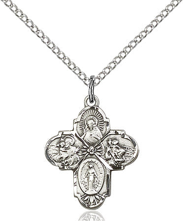Sterling Silver 4-Way Pendant