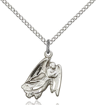 Sterling Silver Guardian Angel Pendant