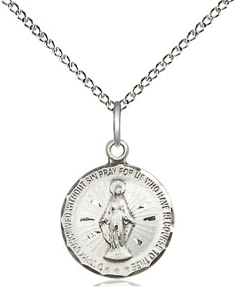 Sterling Silver Miraculous Pendant